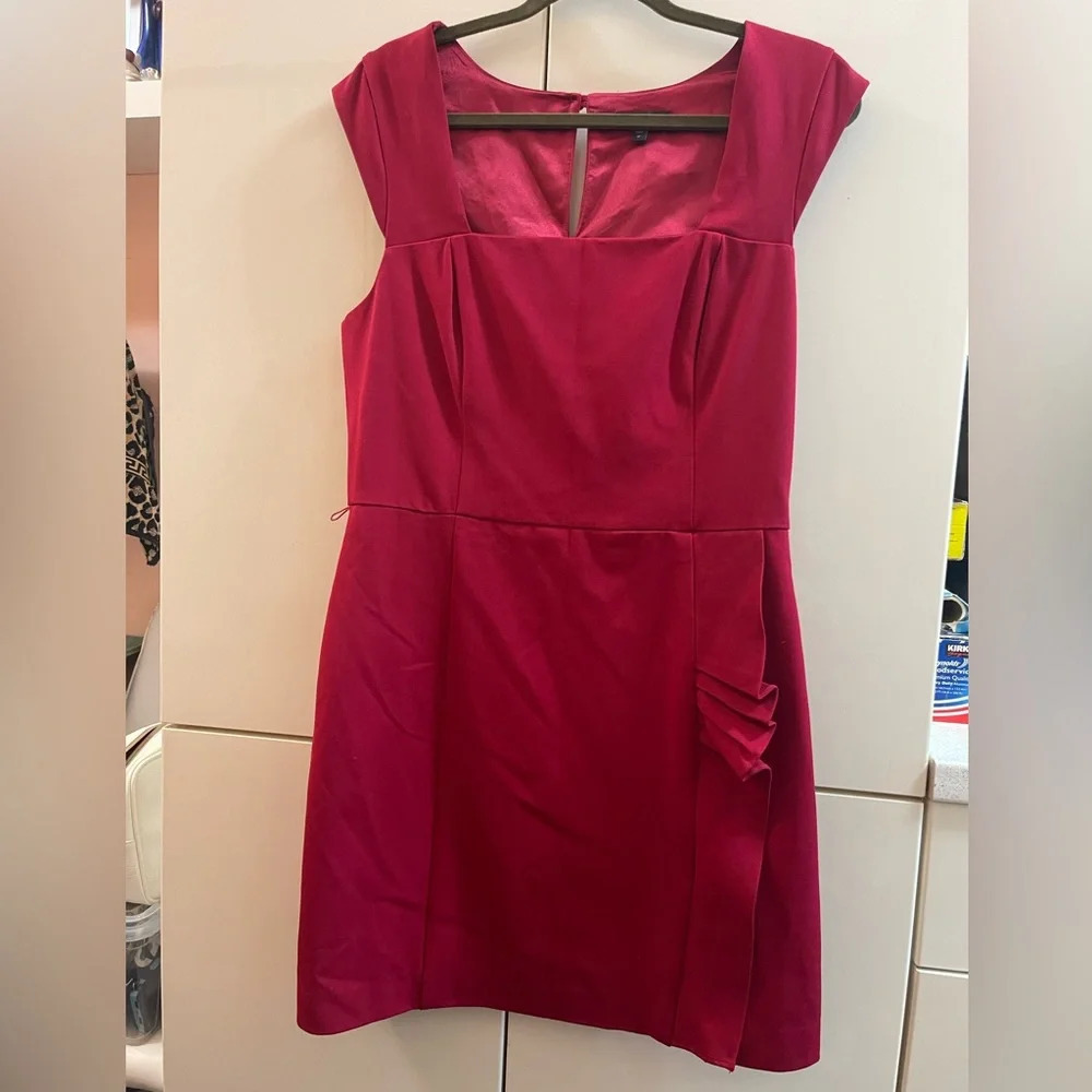 Express Women's Dress Sleeveless Bodycon Size 12 Bright Burgundy Stretch